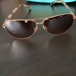 Kate Spade aviators rose gold accent